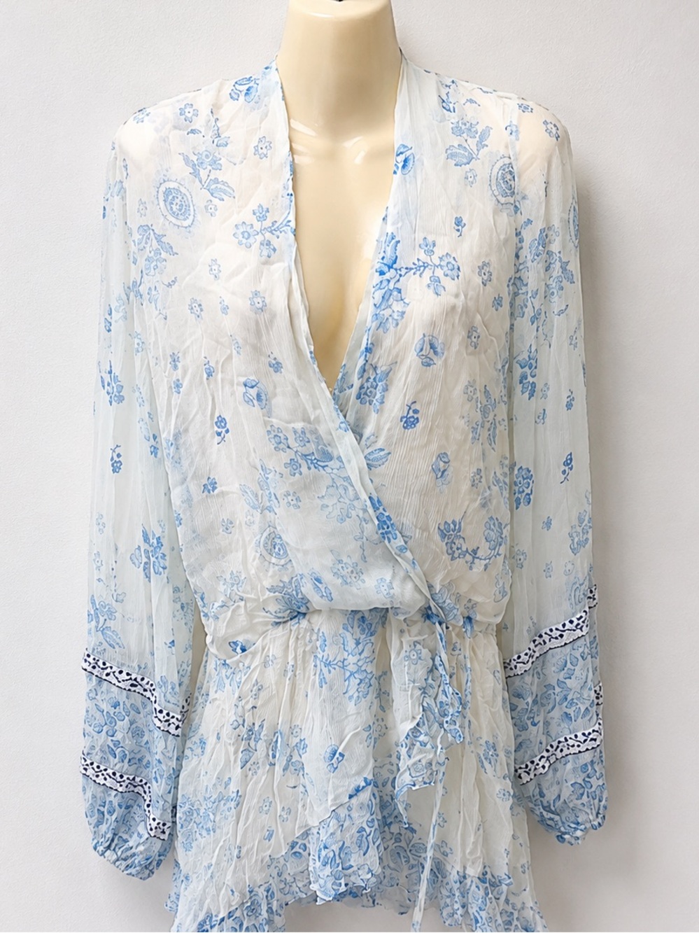 Rococo Sand Boho Mini Resort wear Dress Size Medium - Picture 4 of 9